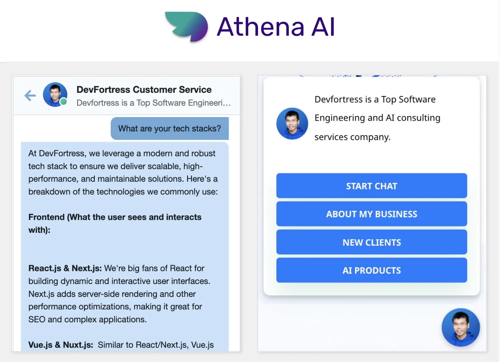 Agents by Athena AIv1.1.5 homepage screenshot — Create AI agents for any task