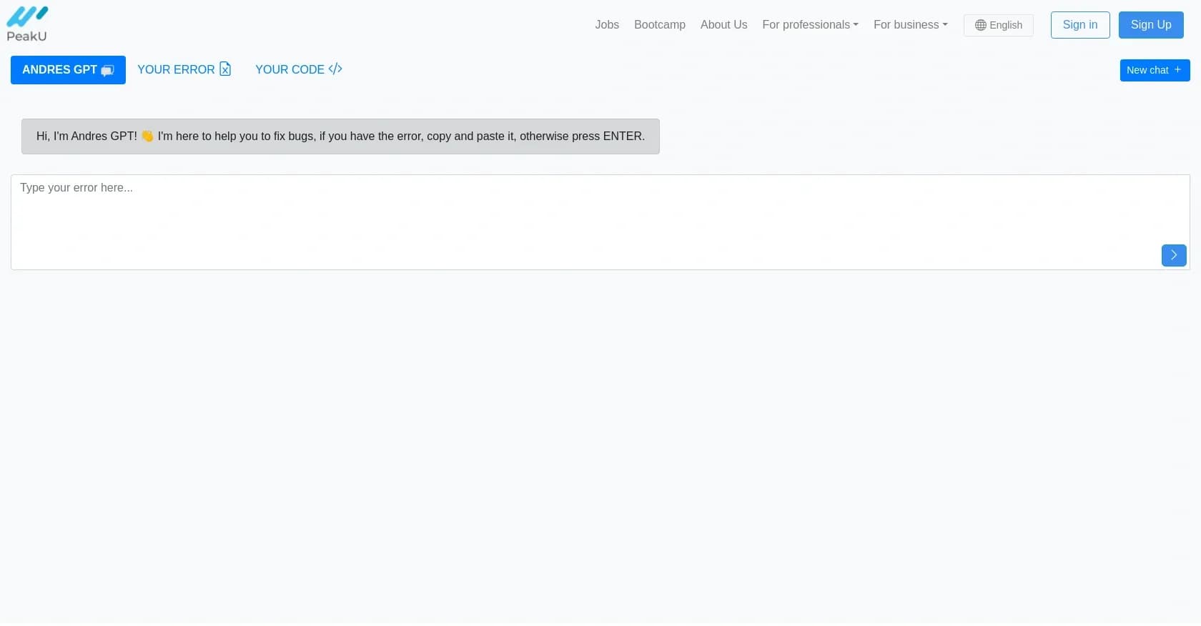 Andres GPT homepage screenshot — Find and hire global remote talent.