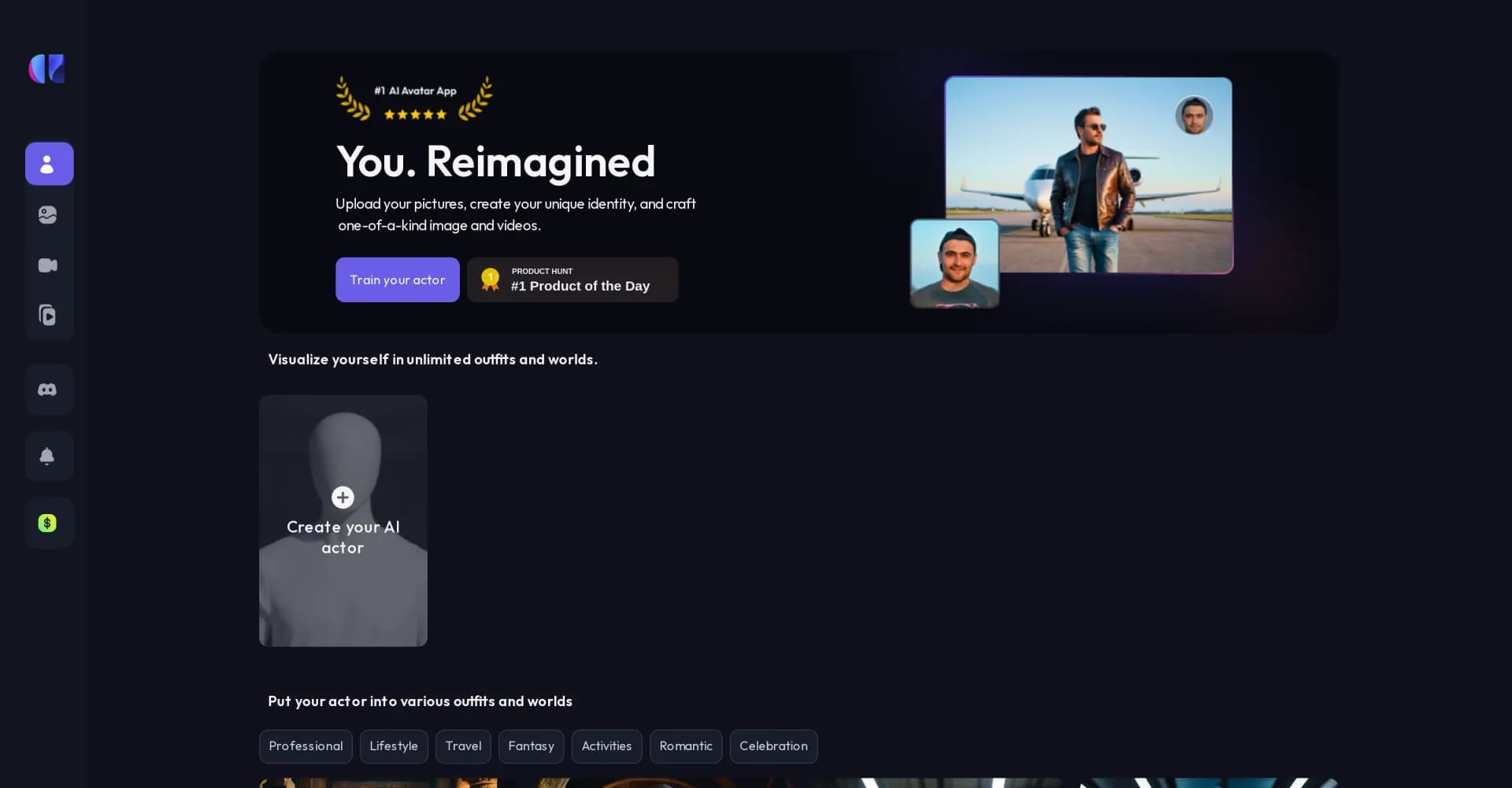 Artflow homepage screenshot — Create animated stories with AI-generated assets