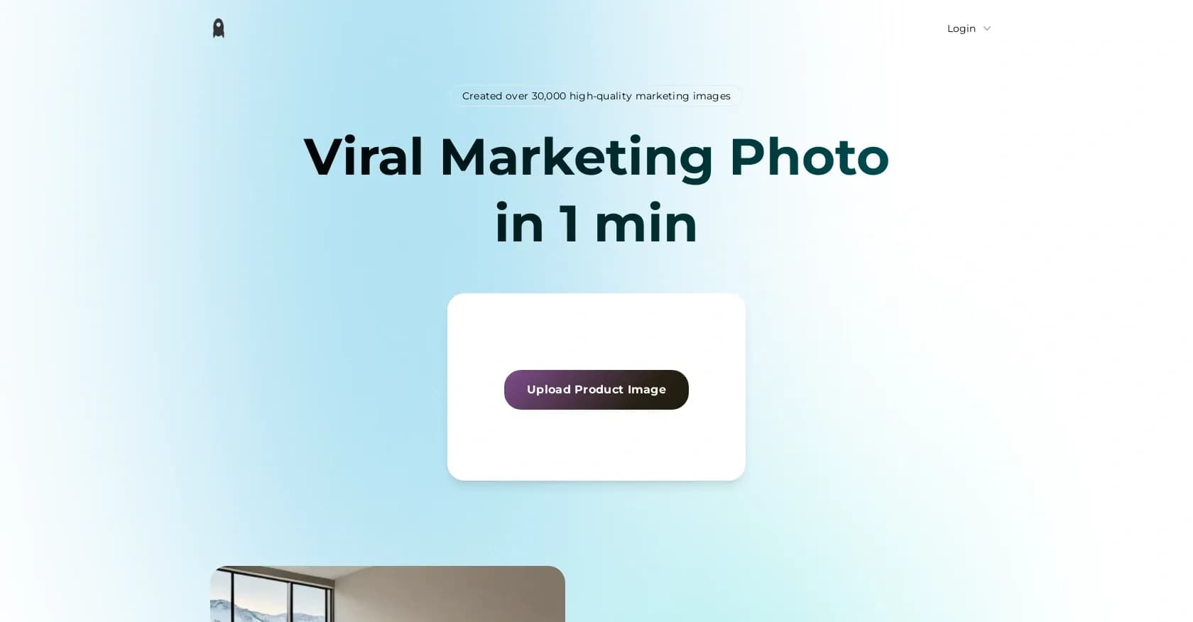 Assembo homepage screenshot — Create viral marketing photos in minutes