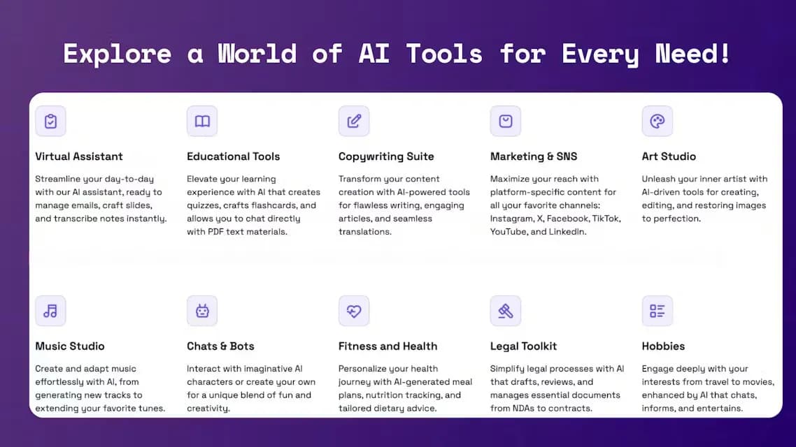 Beeyond AI homepage screenshot — Beeyond AI: Unlock 50+ AI tools under one subscription