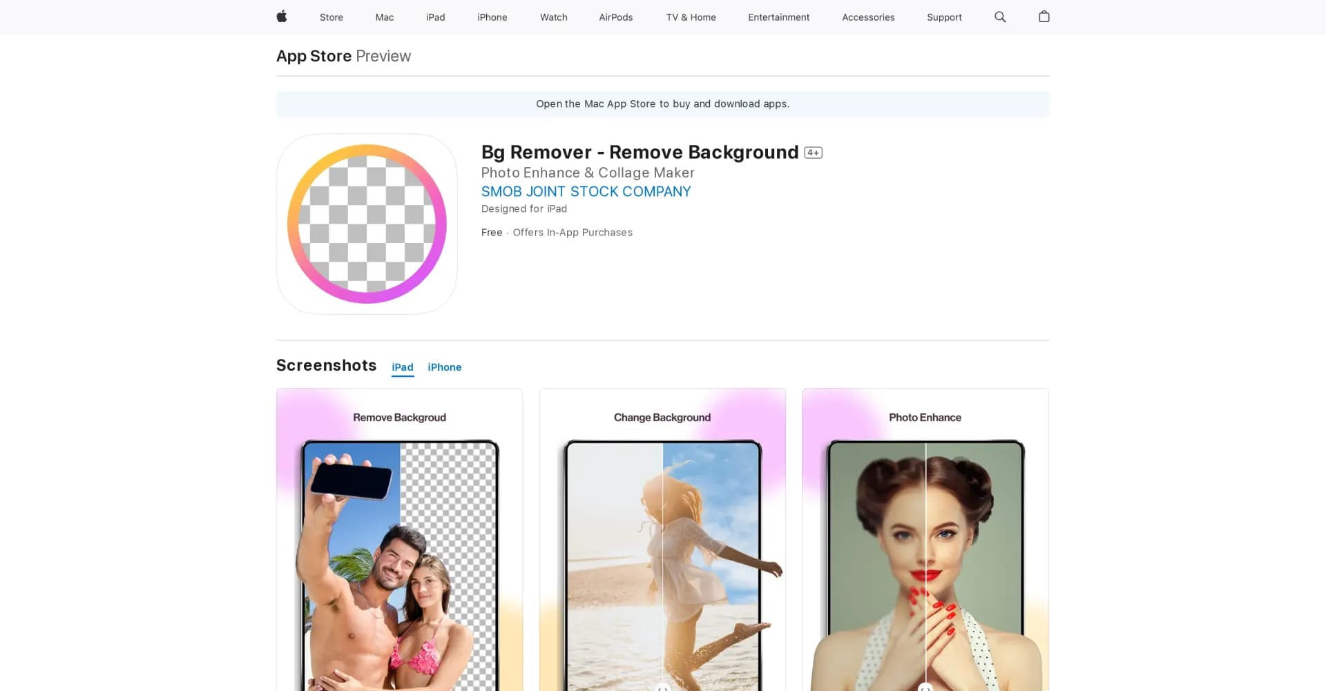 Bg Remover - Remove Background homepage screenshot — Remove backgrounds effortlessly with Bg Remover.