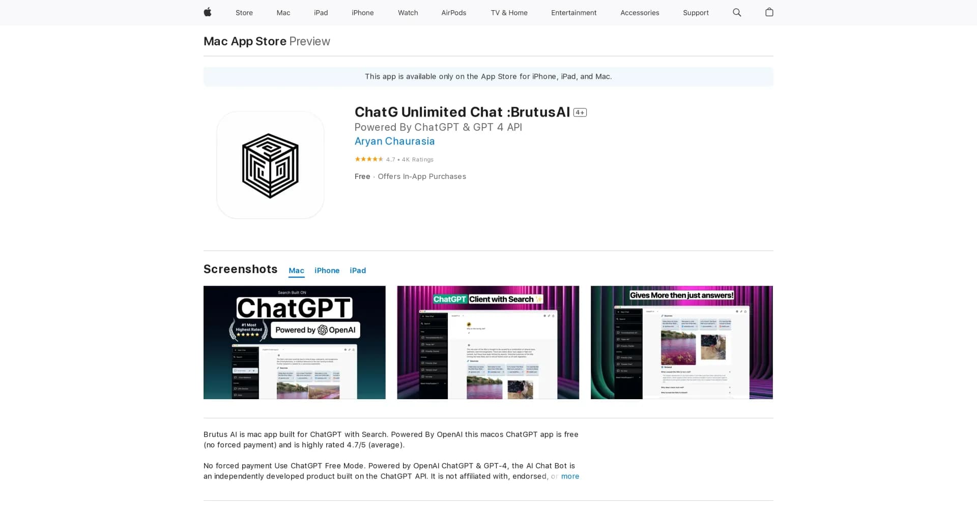 BrutusAI homepage screenshot — Revolutionize communication with BrutusAI chat.