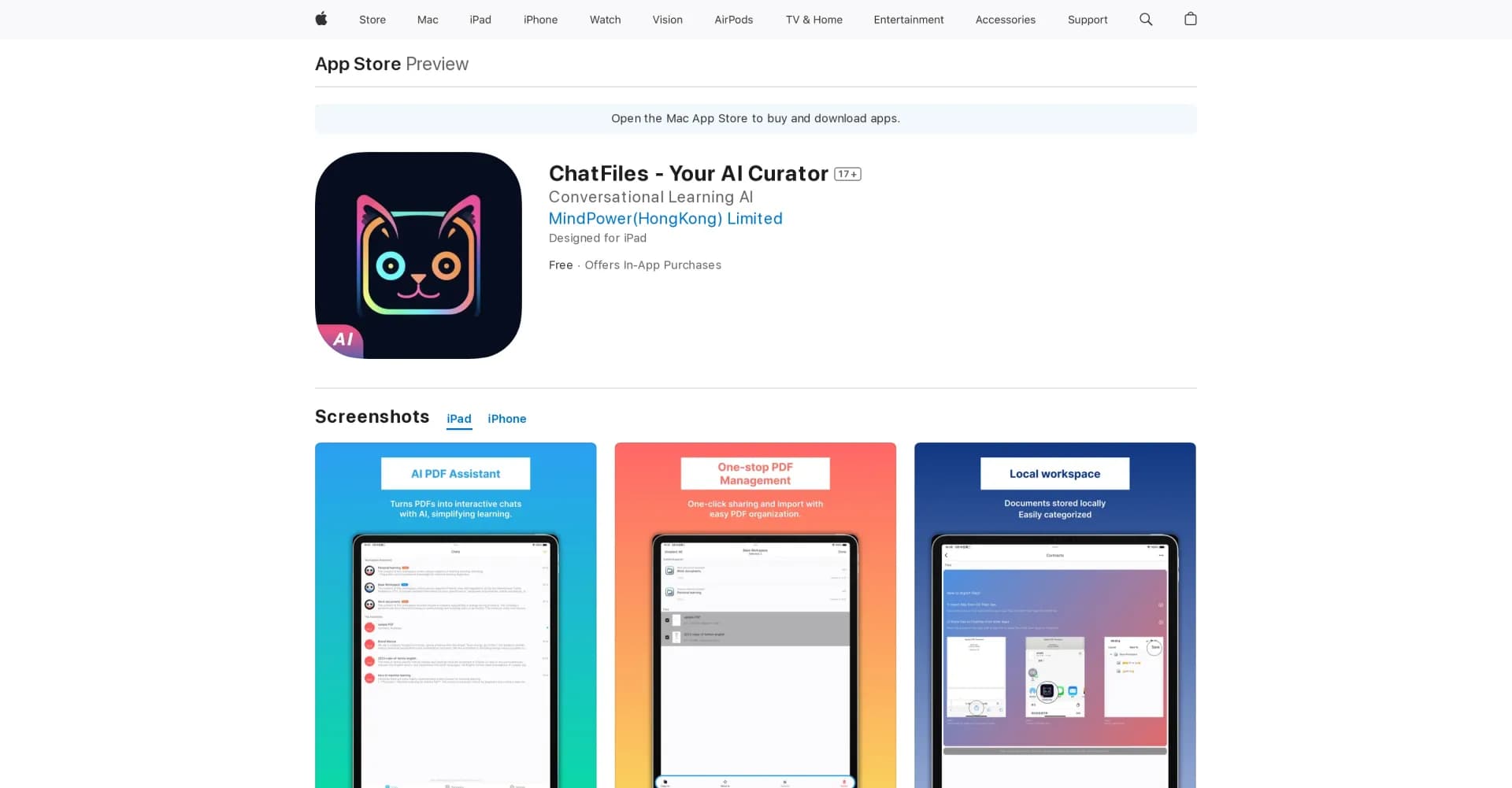 ChatFiles homepage screenshot — Transform mundane PDFs into interactive conversations