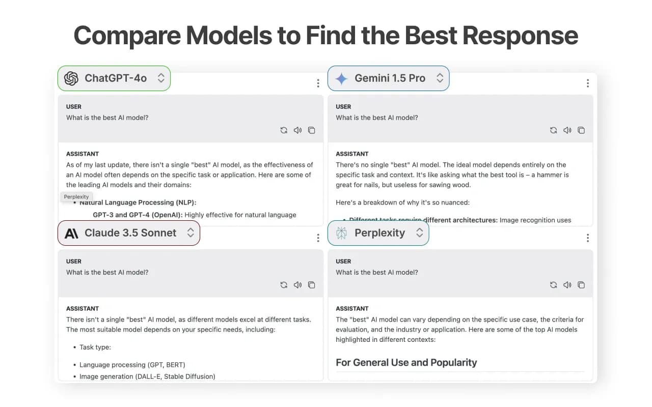 ChatPlayground AIv5.0.1 homepage screenshot — The #1 Platform for Comparing AI Models