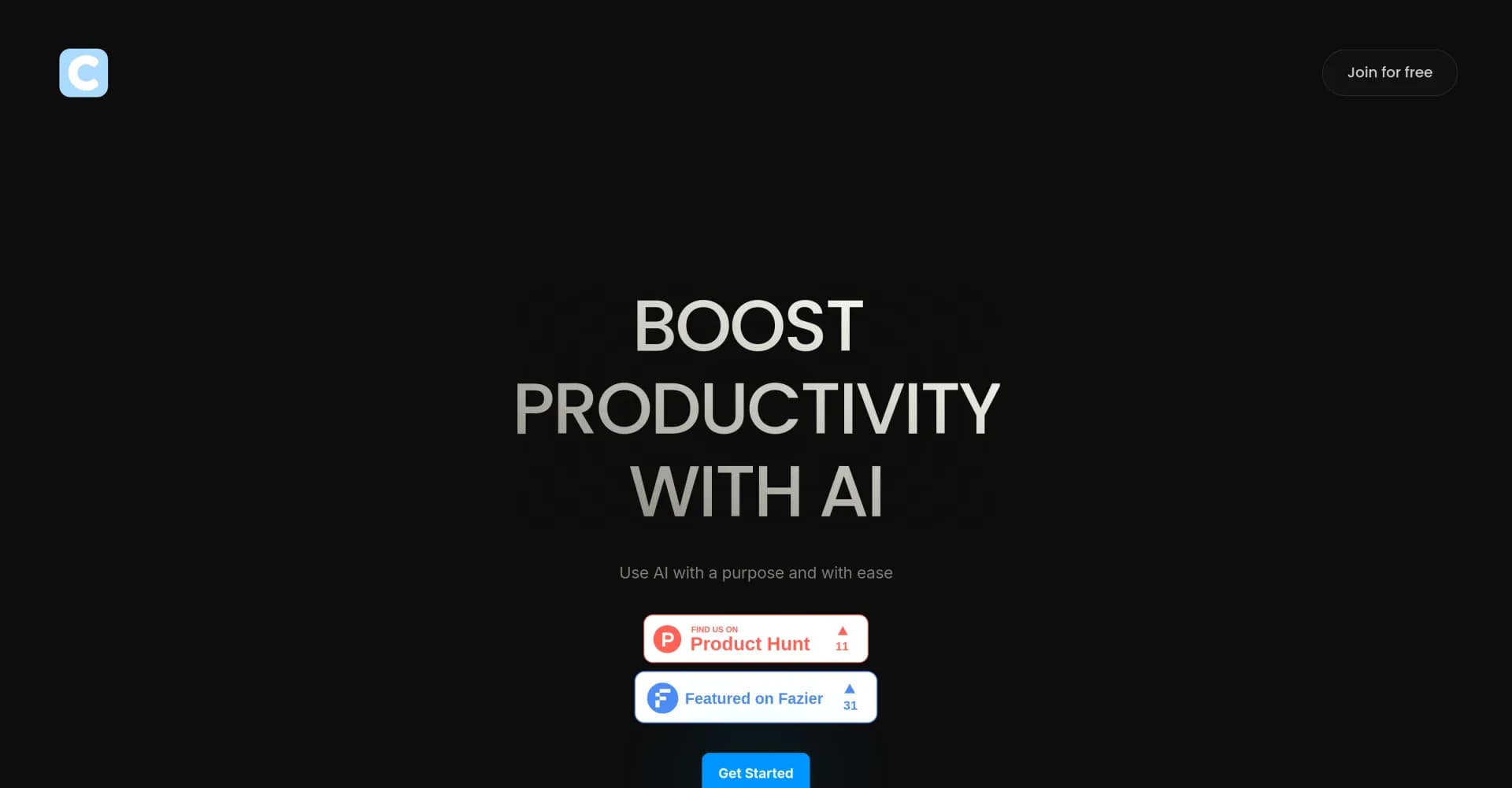 Codey.ai homepage screenshot — Your daily AI assistant, specialized in coding