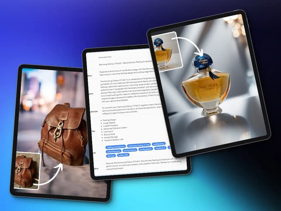 depikt homepage screenshot — AI-Powered Product Details & Photos