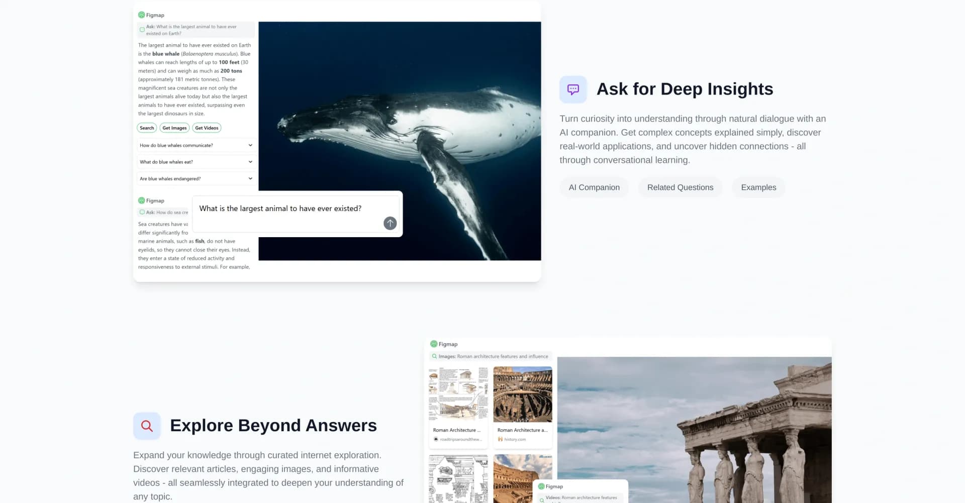 Figmap homepage screenshot — AI Roadmaps for Learning & Discovery