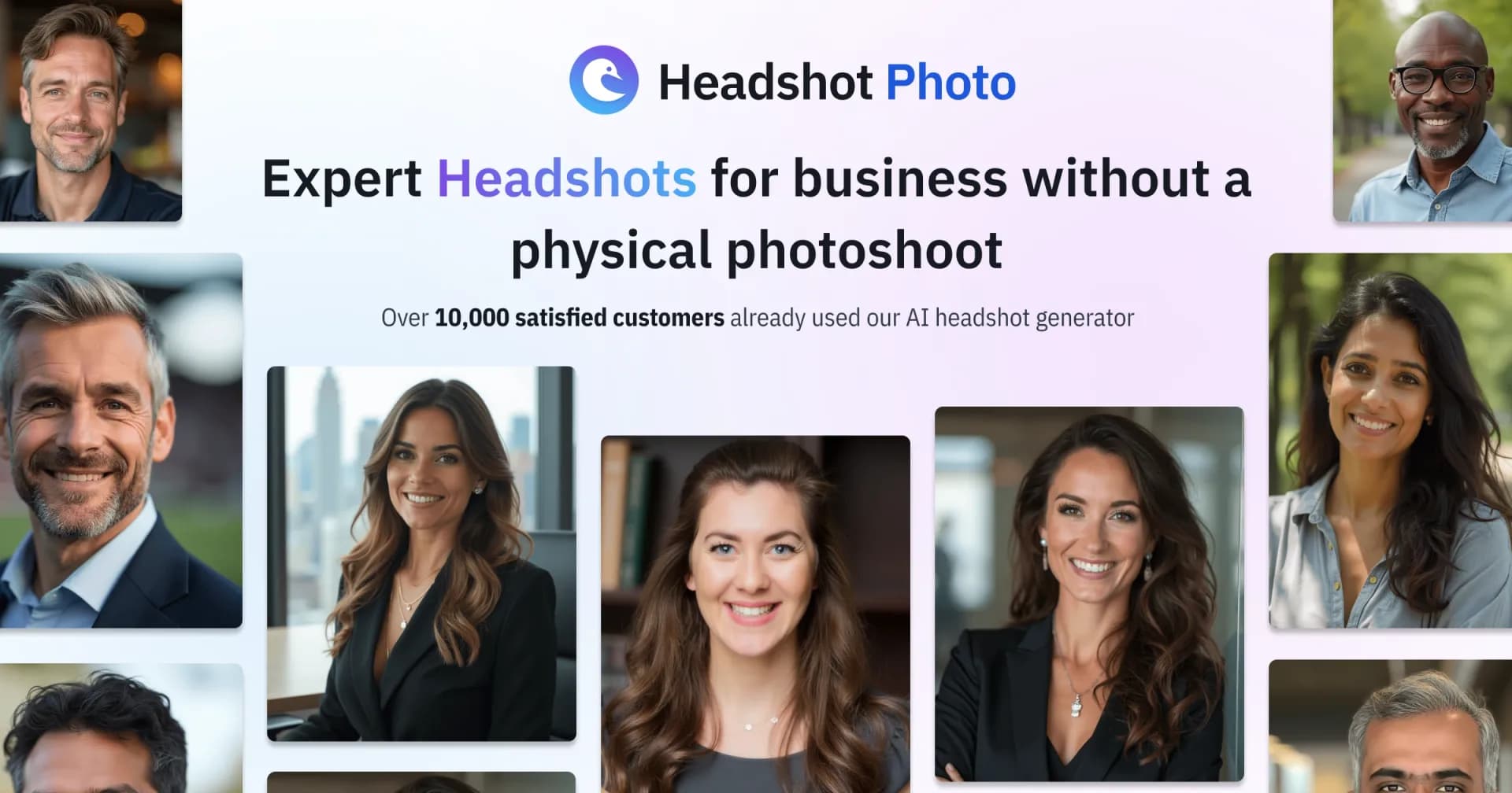 Headshot Photov3 homepage screenshot — Get Realistic, Natural-Looking AI-Generated Professional Hea