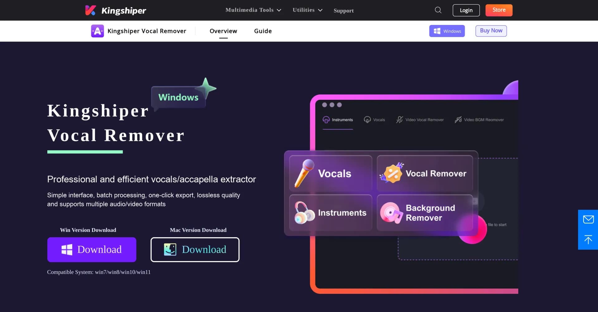 Kingshiper homepage screenshot — Unleash your multimedia magic with powerful editing tools.