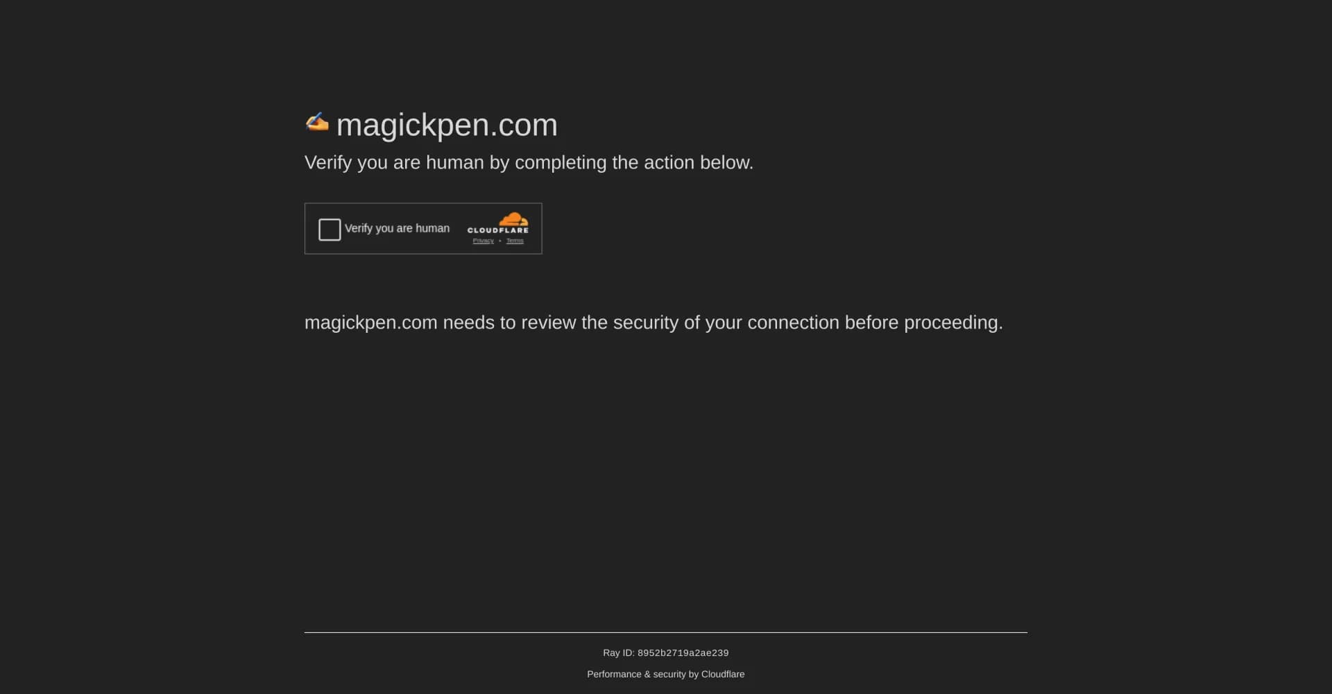 Magickpen homepage screenshot — Write anything in seconds, just like magic.