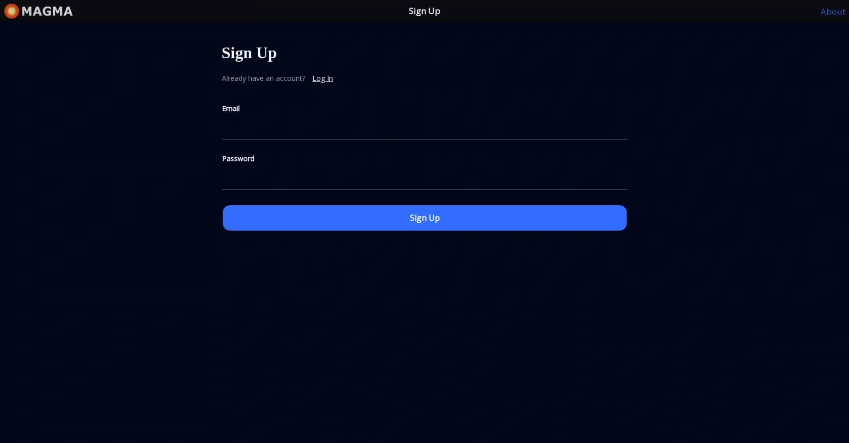 MAGMA Tutor homepage screenshot — AI tutor app for better learning on any topic