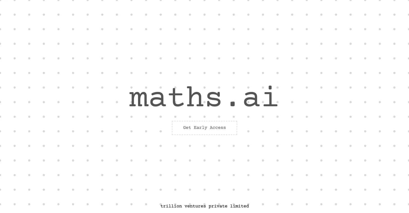 Maths.ai homepage screenshot — Make math a delightful adventure for kids.