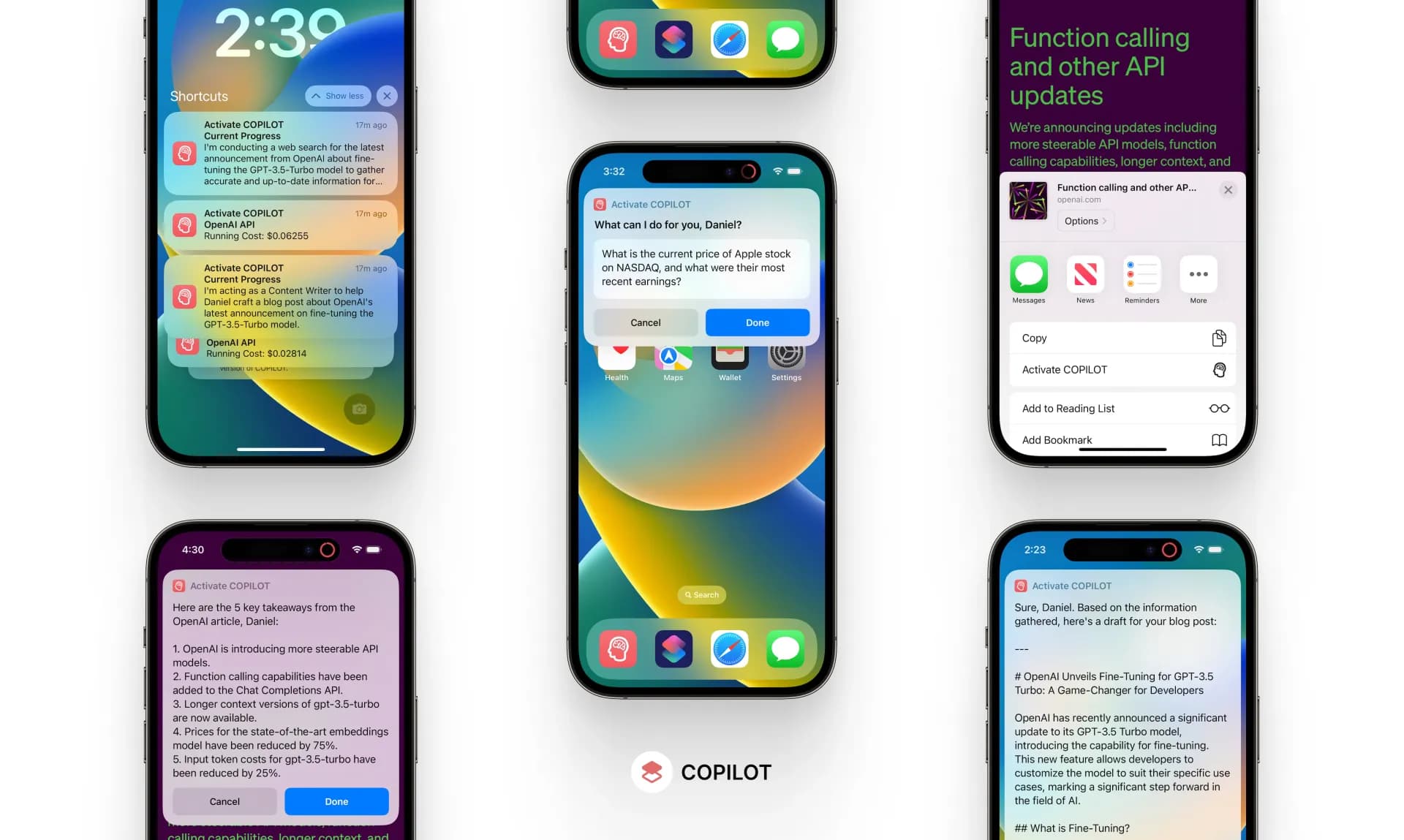 MeetCOPILOT.app homepage screenshot — Enhances Apple ecosystem and supercharges productivity