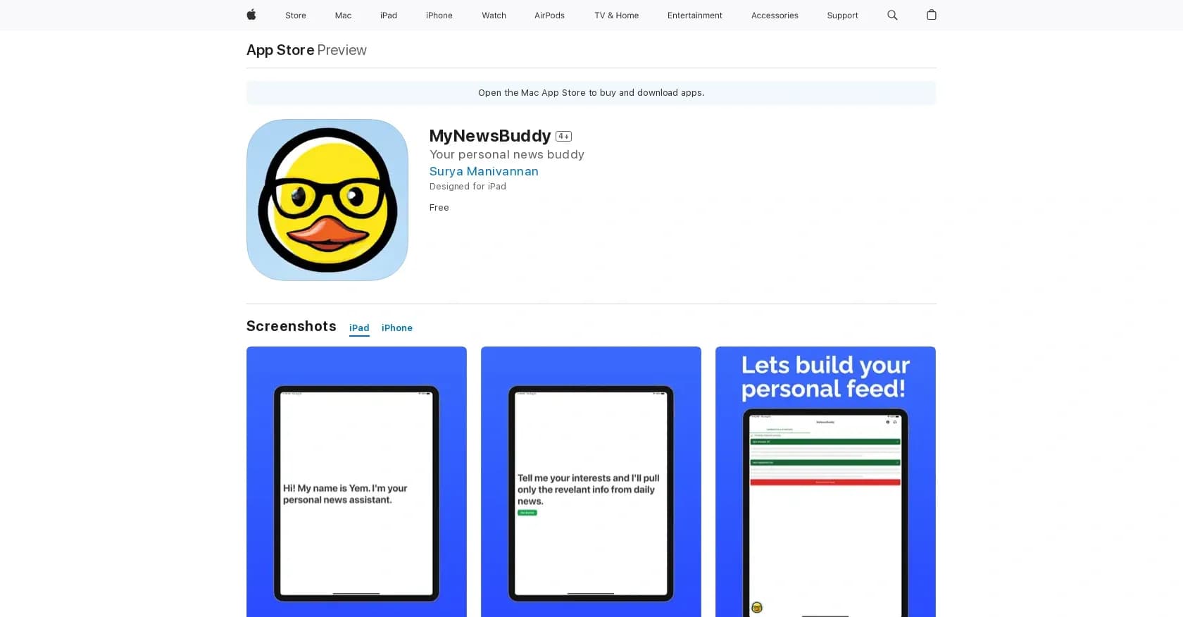 MyNewsBuddy homepage screenshot — News summaries per user.