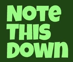 Note This Down logo
