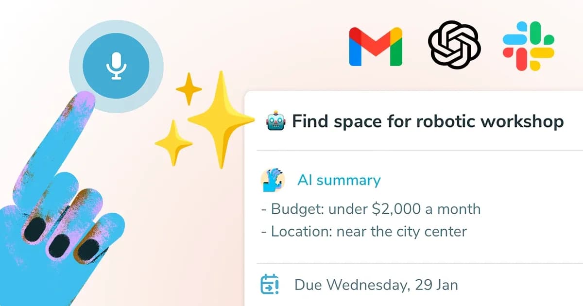 Ping: AI-Powered To Do List homepage screenshot — AI-powered task list: Dictate tasks, integrate with Gmail, S