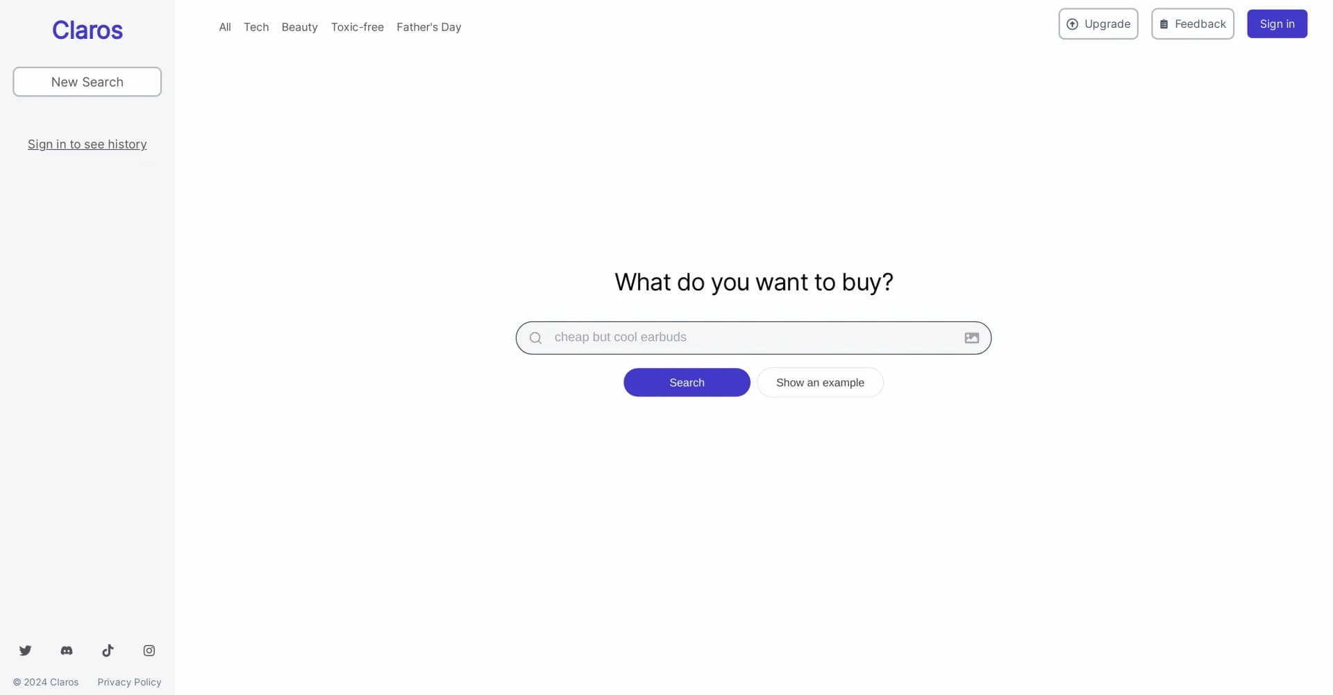 ProductBot homepage screenshot — Find better products, faster