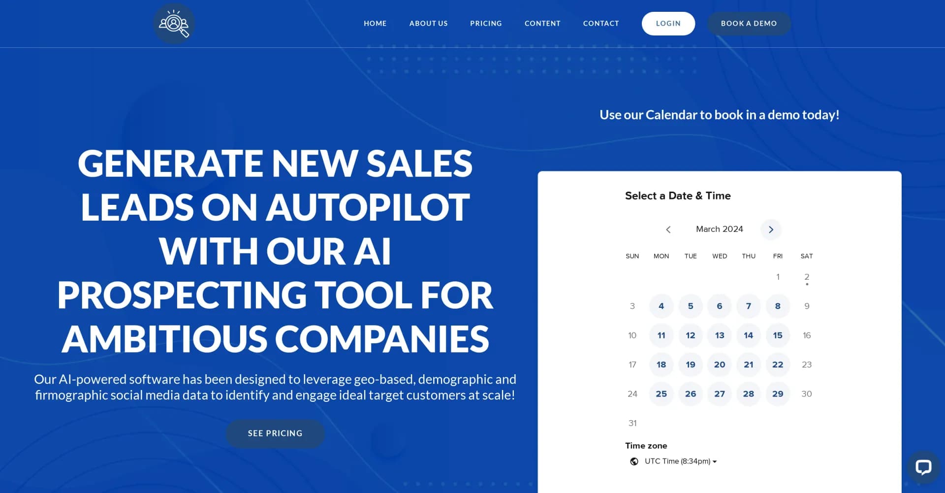 ProspectPal homepage screenshot — AI-powered B2B prospecting on autopilot