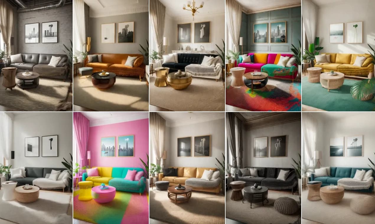 Room AI homepage screenshot — Turn your ideas into professional interior designs with our 