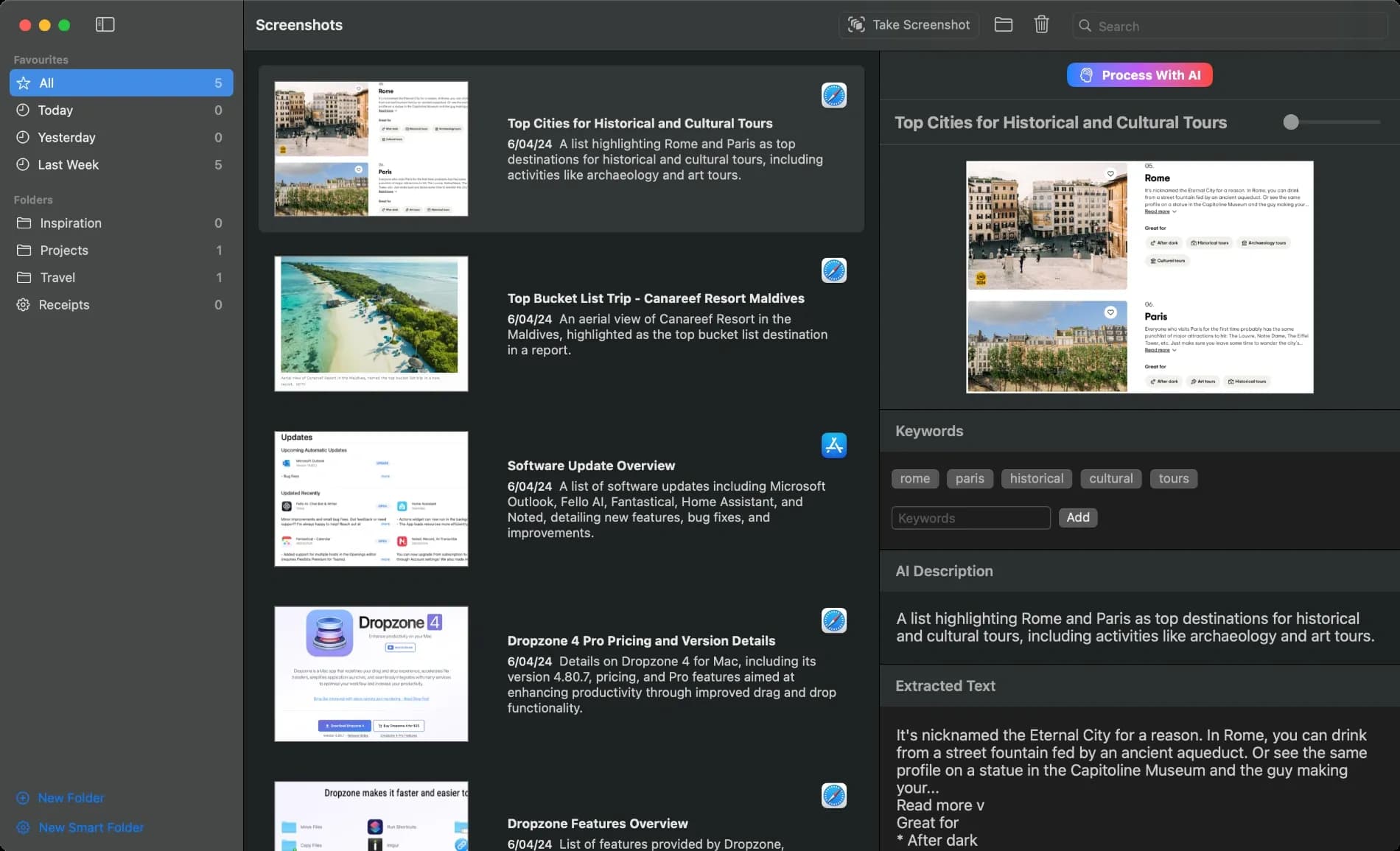 ScreenSnapAI homepage screenshot — Ultimate macOS AI tool for performing tasks on anything on y