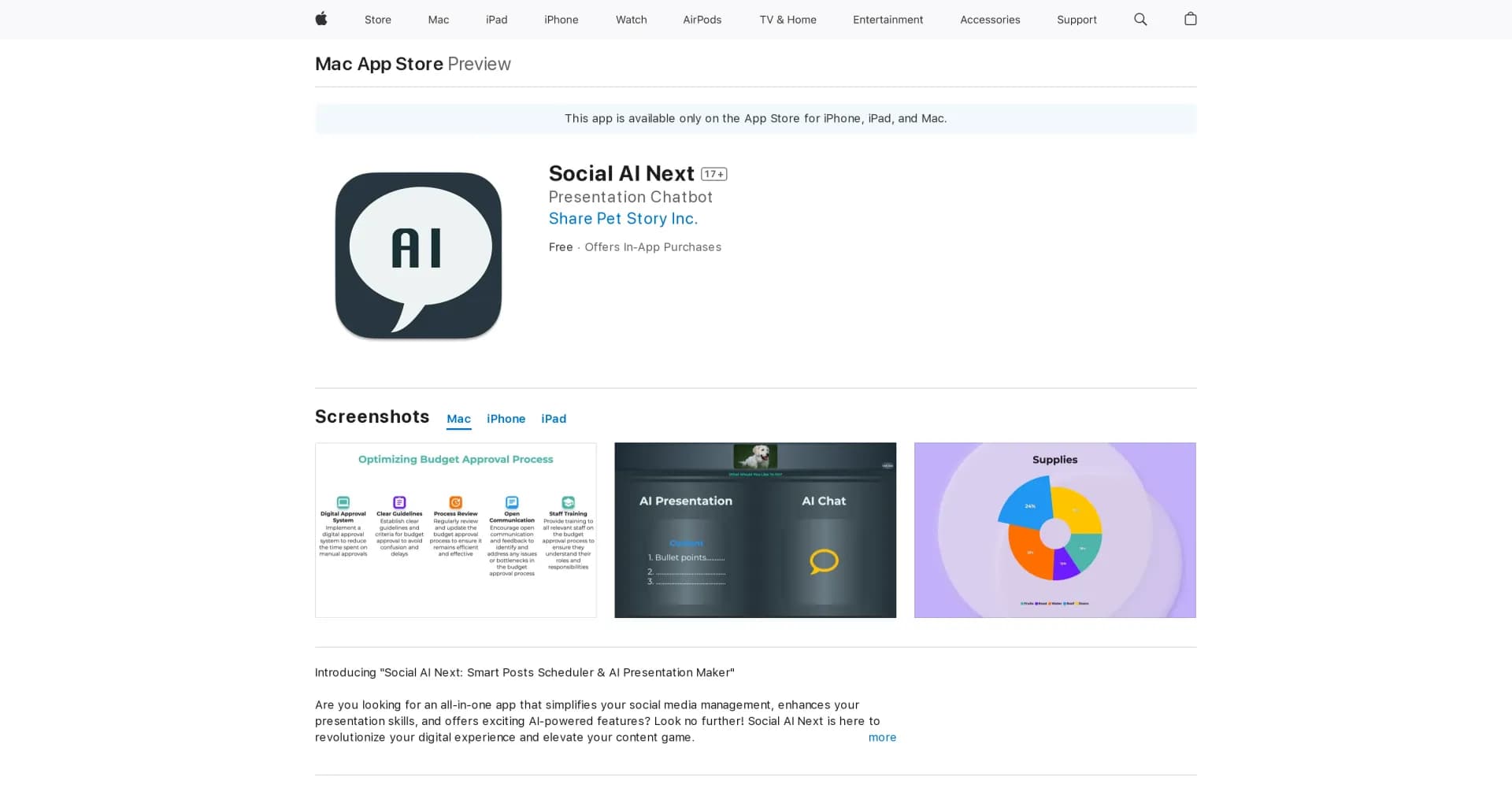 Social AI Next homepage screenshot — Social AI Next, your social network buddy on-the-go.