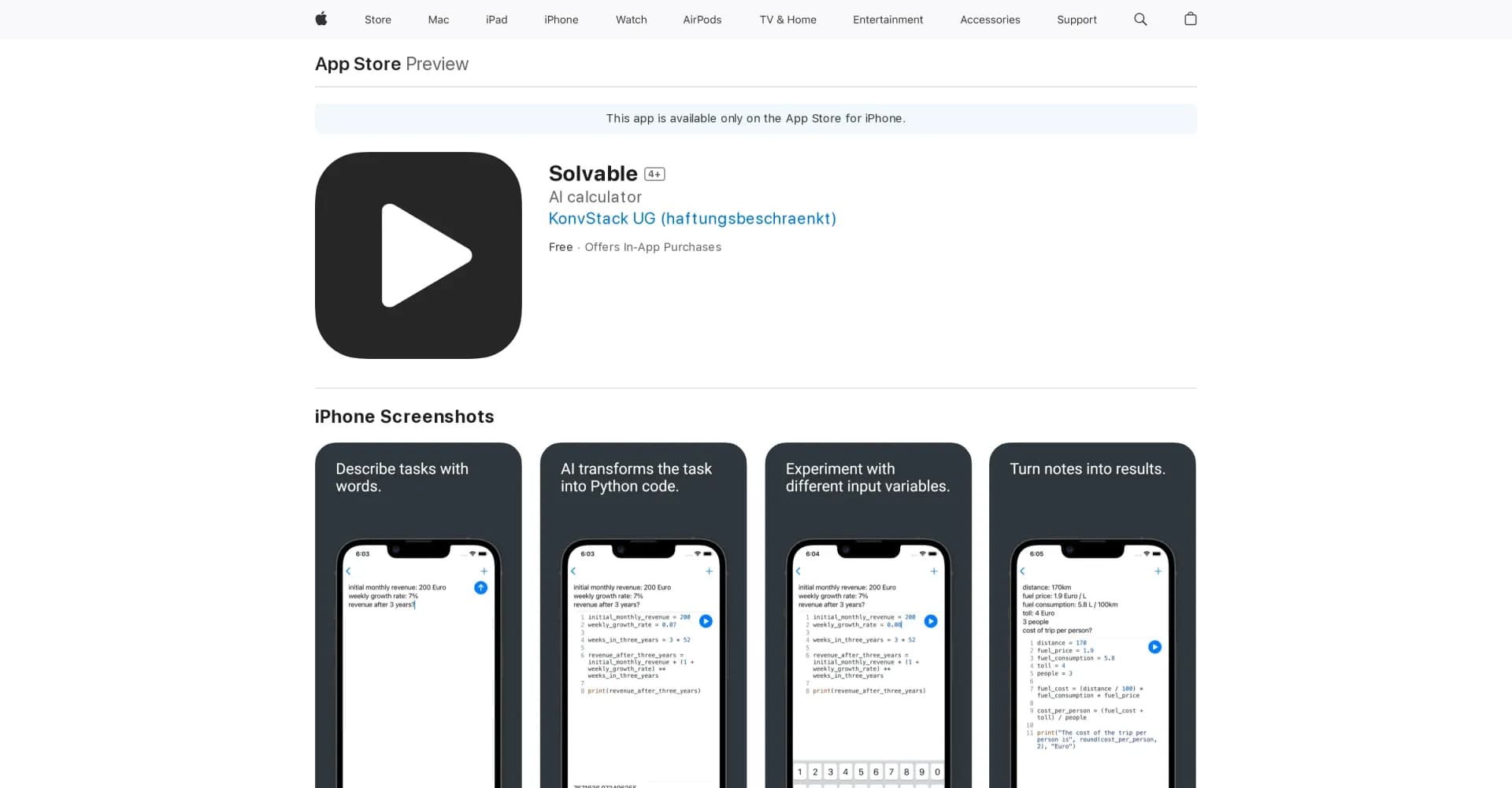 Solvable homepage screenshot — Download Solvable and enjoy it on your device.