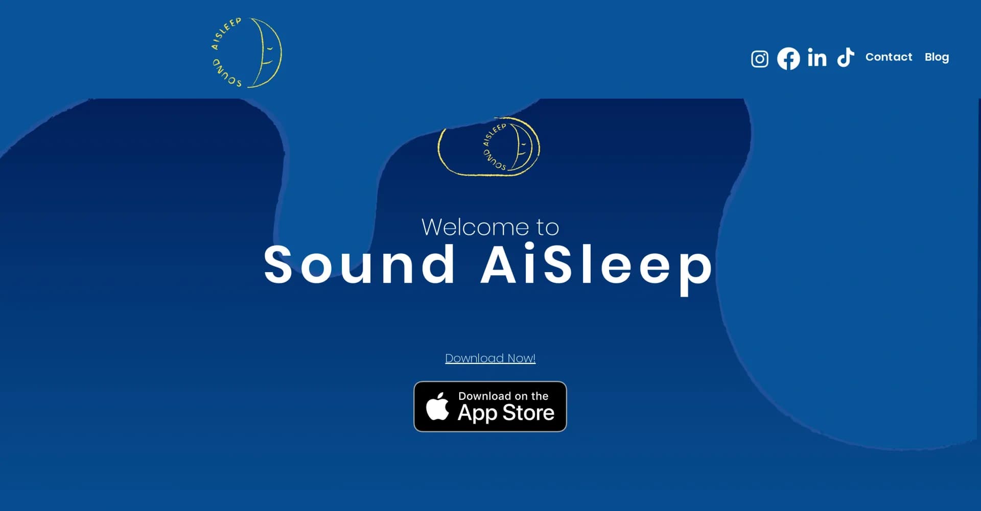 Sound AiSleep homepage screenshot — Create kids' audiobooks in your voice