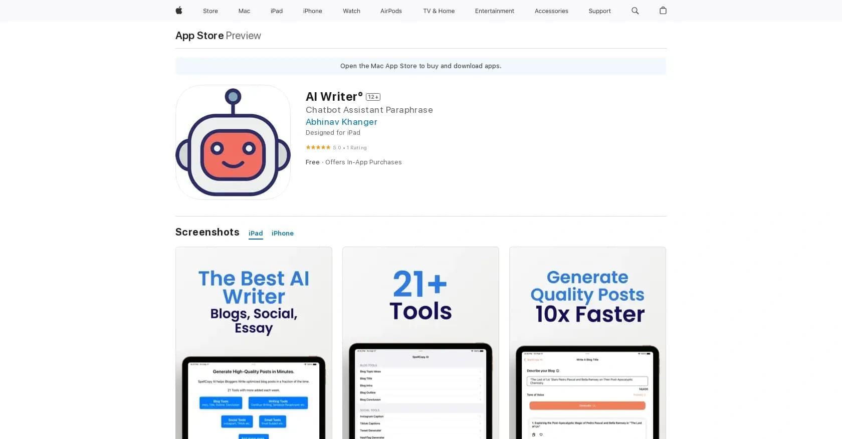SpellCopy homepage screenshot — Word and phrase suggestions to enhance writing.