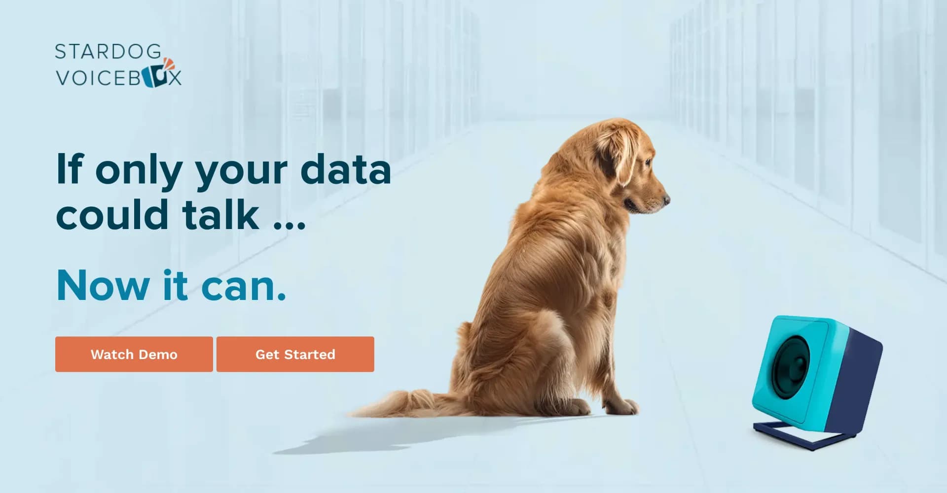 Stardog homepage screenshot — Have a conversation with your data.