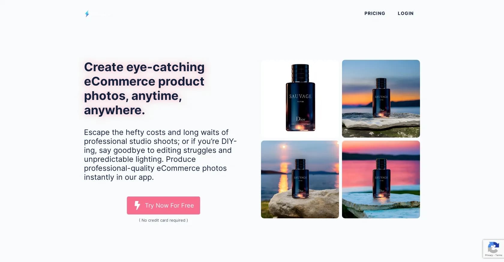 Wordlab homepage screenshot — Create eye-catching eCommerce product photos instantly