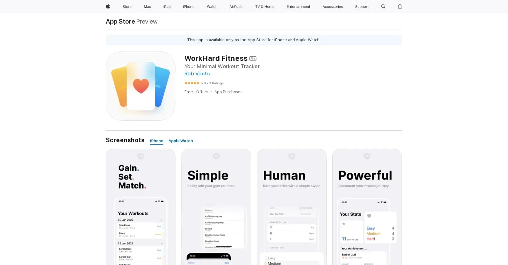 WorkHard Fitness homepage screenshot — Tracked fitness program planning.